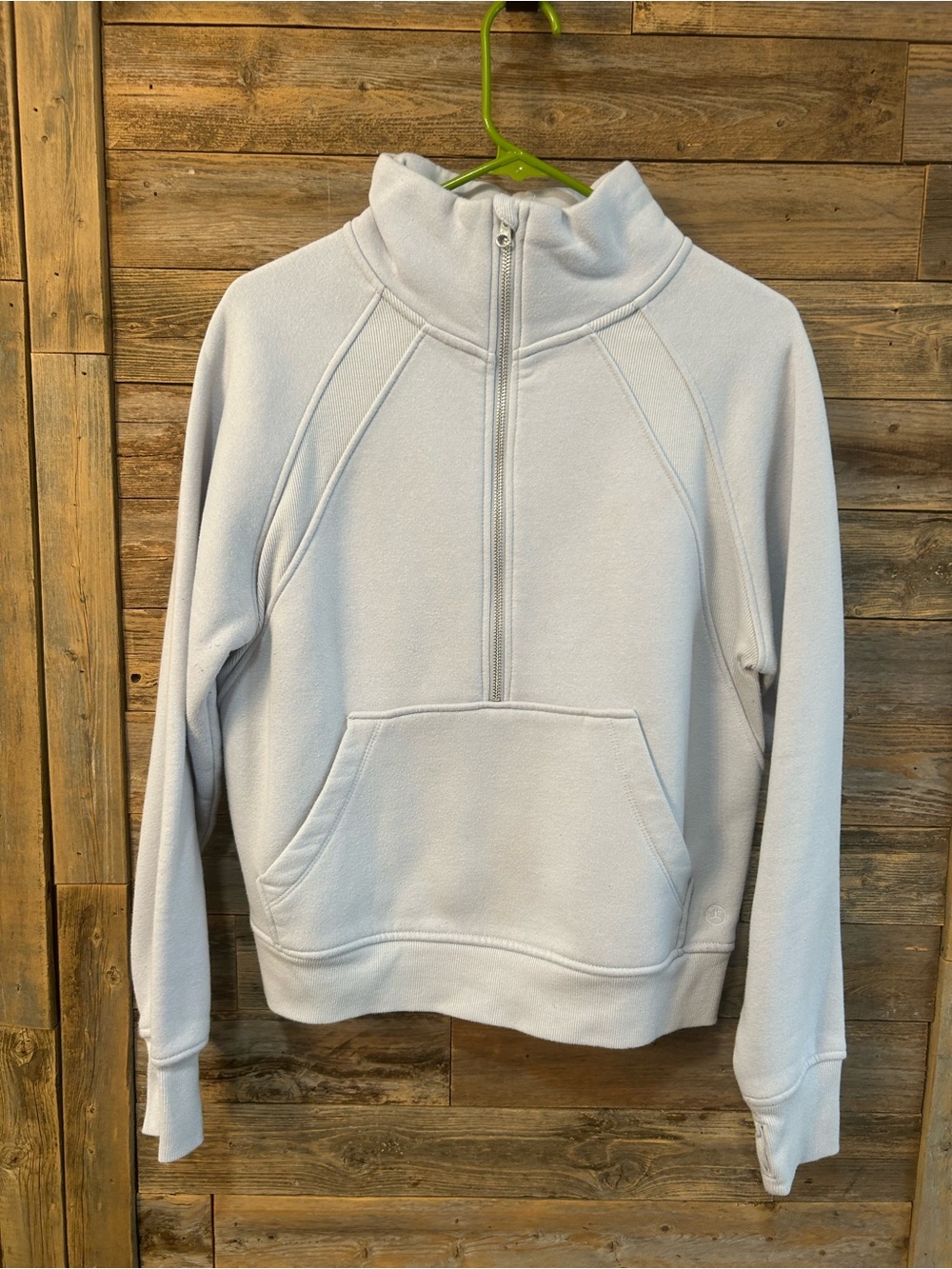 Danskin Half-Zip Pullover Sweatshirt in Light Blue - size M